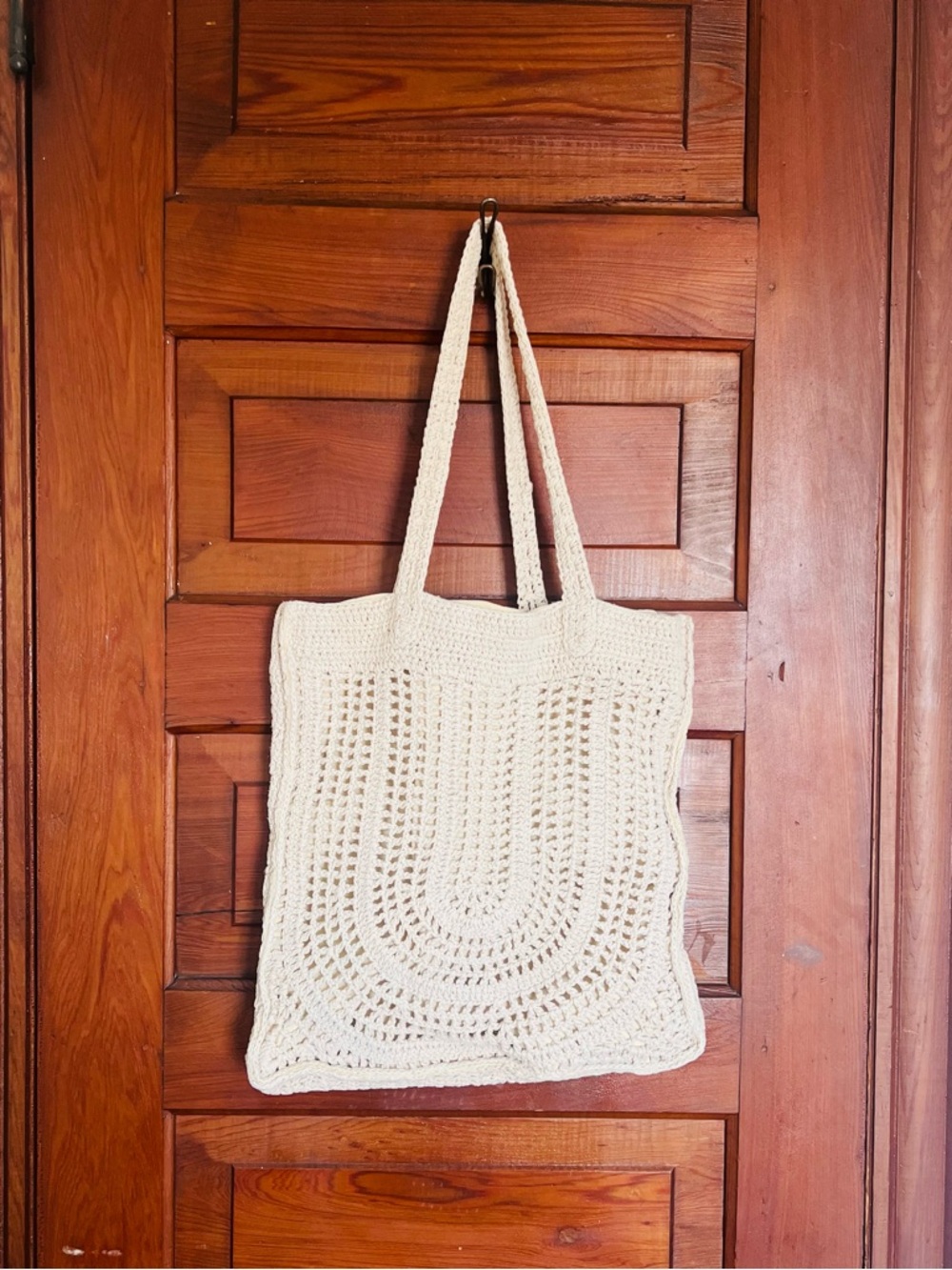 Universal Thread Cream Crochet Tote Bag